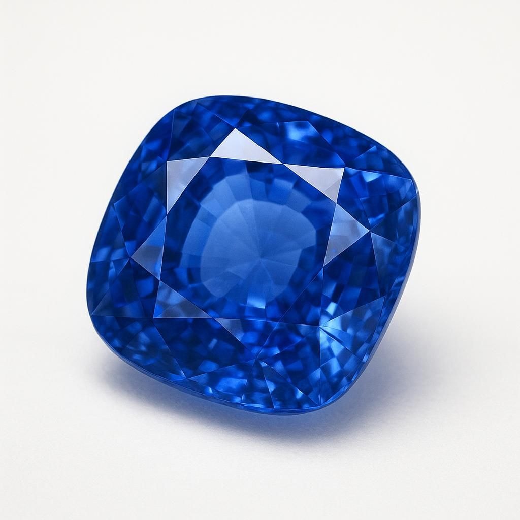 Cornflower Blue Cushion Sapphire - 2.45ct - Sri Lanka 2.45 carat cornflower blue cushion cut natural sapphire from Sri Lanka, eye clean clarity, unheated
