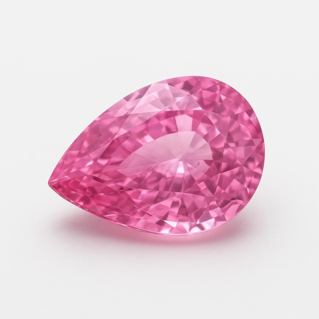Pink Pear Sapphire - 4.12ct - Sri Lanka 4.12 carat pink pear cut natural sapphire from Sri Lanka, vs clarity, unheated